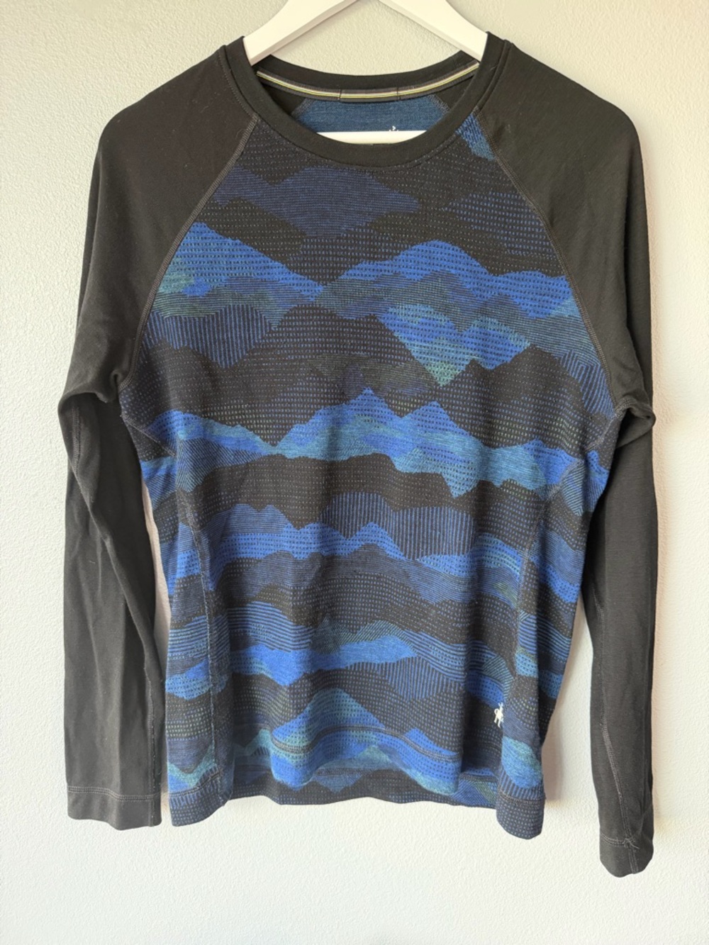 Smartwool black blue Thermal Merino 250 Base Layer long sleeve top Women’s XL